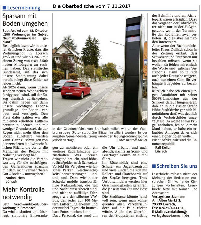 Ein Freiburger zeigt regelmäßig Falschparker an – bis zu 100-mal im Monat -  Freiburg - Badische Zeitung